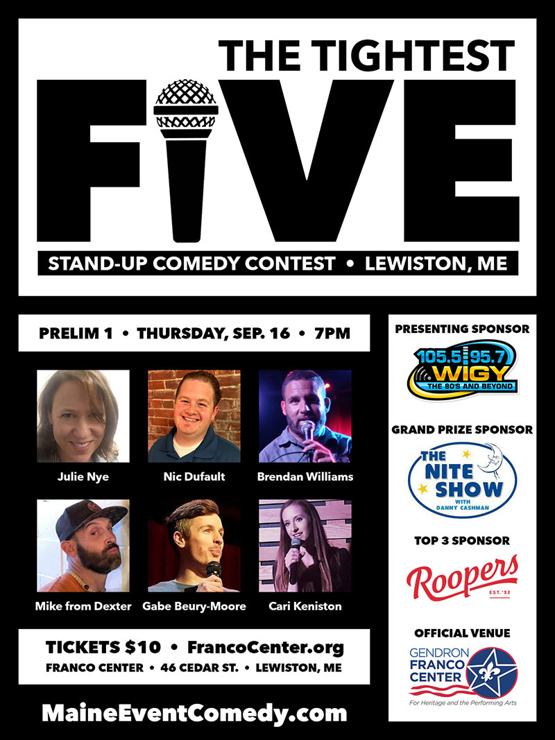 WIGY presents The Tightest Five stand-up comedy contest
